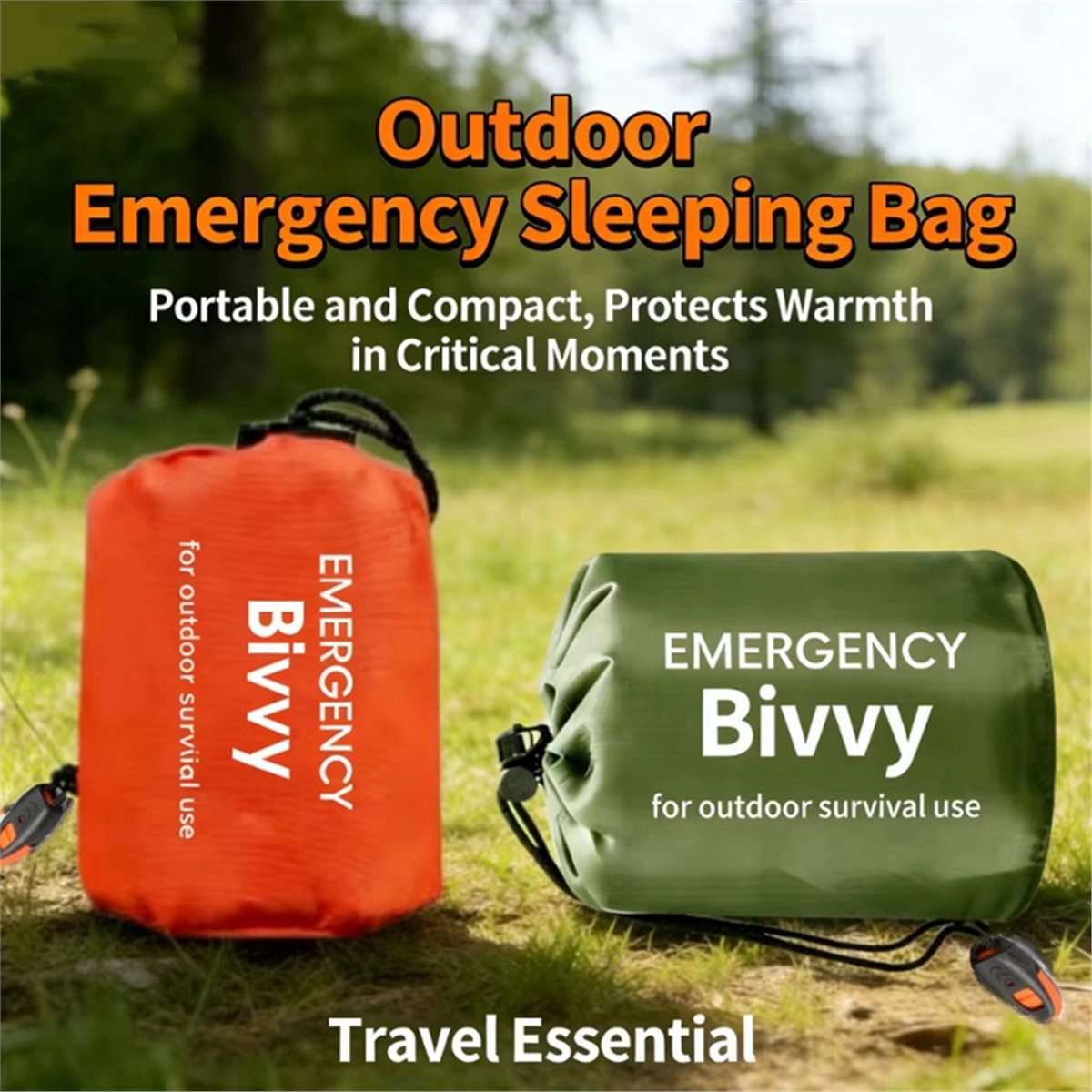 Bivy Bag Emergency - كيس نوم للطوارئ، بطانية للبقاء على