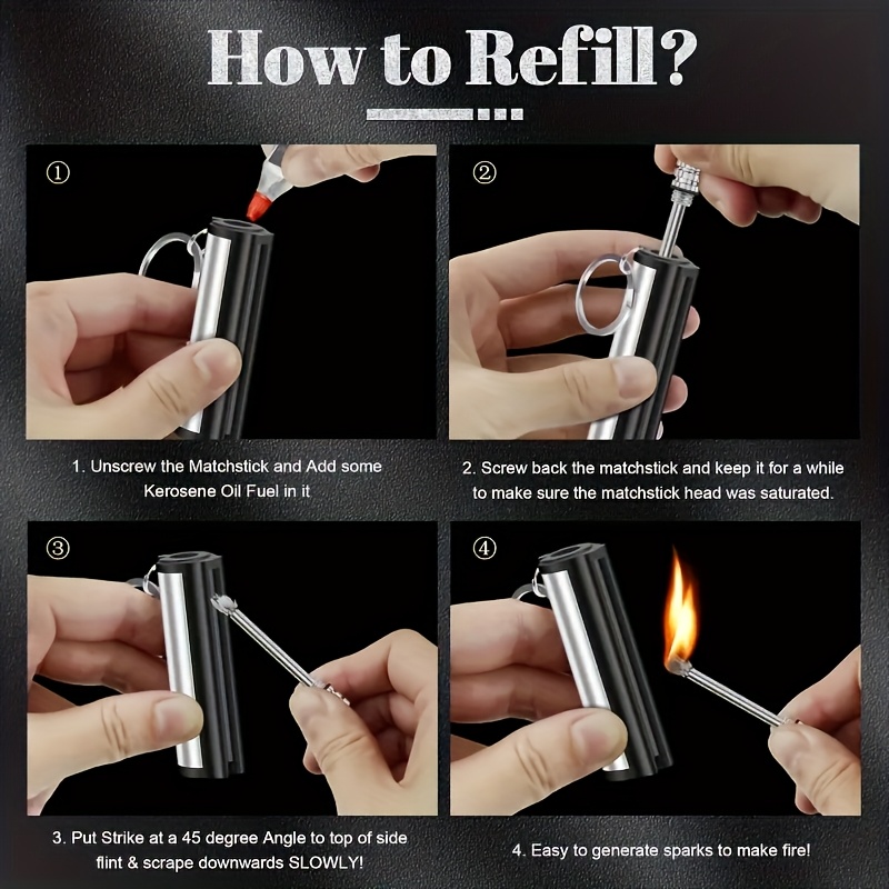 1-5 عبوات من ولاعة المطابقة، و - مراجعة Magnesium Fire Starter وسعره