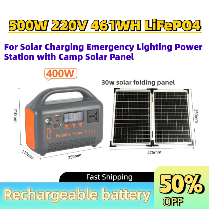 محطة طاقة محمولة مطورة بقدرة 5 - مراجعة Solar Emergency Charger وسعره